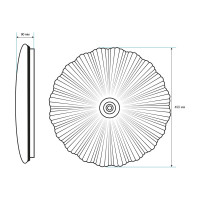 Светильник TANGO 80Вт с ДУ LED настенно-потолочный "ЖАСМИН" РОССИЯ 1196409