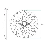 Светильник TANGO 80Вт с ДУ LED настенно-потолочный "МАРГАРИТА" РОССИЯ 1160212