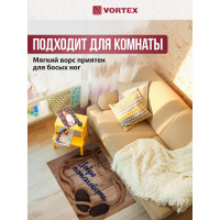 Влаговпитывающий коврик VORTEX Samba Добро пожаловать 60x90 см 24340