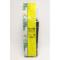 Стяжки SapiSelco УФ-стойкие, самозатухающие, черного цвета, 4.5x200 мм, полиамид 6.6, уп. 100 шт. SEL.UVV2.223