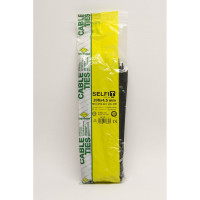 Стяжки SapiSelco УФ-стойкие, самозатухающие, черного цвета, 4.5x200 мм, полиамид 6.6, уп. 100 шт. SEL.UVV2.223