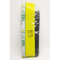 Стяжки SapiSelco УФ-стойкие, самозатухающие, черного цвета, 7.5x360 мм, 6.6, уп. 100 шт. SEL.UVV2.434