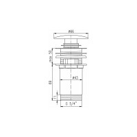 Водослив для умывальника RavSlezak MD0485