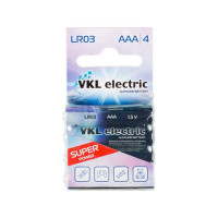 Батарейка VKL electric LR 03 / ААА Alkaline BLх4 1,5В 1011494