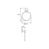 Держатель полотенца кольцо Ekko E1604