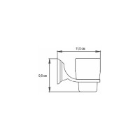 Держатель + стакан Ekko E1506