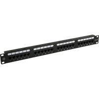 Патч-панель 5bites UTP 19, 5e категории, 24 порта 1U разъемы KRONE тип 110 DUAL IDC PPU55-03