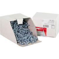 Саморез КВАДРА DIN 7981, 4.8x22, цинк, полусфера, шлиц PH2, острый, кор. 500 шт. 814822003500