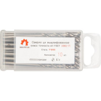 Сверло по металлу Р6М5/М2 (10 шт; 3.5 мм; ц/х; вышлифованное Класс А1) WOLFSTAR da00232