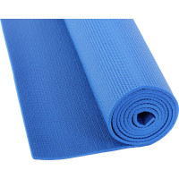 Коврик для фитнеса и йоги Larsen PVC, синий, 173x61x0.6 см, повышенной плотности 4690222157130