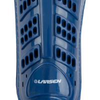 Футбольные щитки с защитой голеностопа Larsen 6820N, голубой, размер L 4690222137309