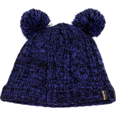 Детская водонепроницаемая шапка DexShell DH572 с помпонами, фиолетовая DH572PP
