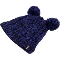 Детская водонепроницаемая шапка DexShell DH572 с помпонами, фиолетовая DH572PP