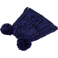 Детская водонепроницаемая шапка DexShell DH572 с помпонами, фиолетовая DH572PP