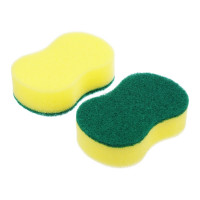 Бытовая губка с чистящим слоем VETTA Фигурная 3 шт, 7x10.5x2.5 см 441-029