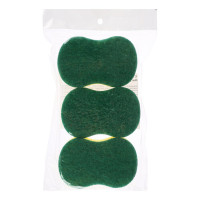 Бытовая губка с чистящим слоем VETTA Фигурная 3 шт, 7x10.5x2.5 см 441-029