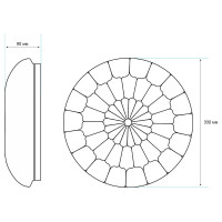 Настенно-потолочный светильник TANGO 15Вт LED "АЖУР" 1200093