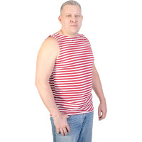 Армейская тельняшка без рукавов, 100% хлопок БЕРТА (краповая полоса) 703к-52-54