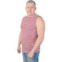 Армейская тельняшка без рукавов, 100% хлопок БЕРТА (краповая полоса) 703к-52-54