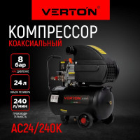 Компрессор VERTON Air AC-24/240K масляный коаксиальный 01.5985.12193