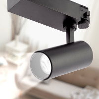Трековый трехфазный светильник ЭРА SТR303630KB20 узкий луч 3000K черный Б0049778