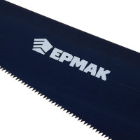Ножовка по дереву ЕРМАК 450мм с деревянной обрезиненной ручкой, универсальный зуб, 4 мм 663-129
