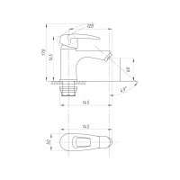 Смеситель для раковины Профсан ПСМ тип ГОСТ См-УмОЦБА PSM-759-046