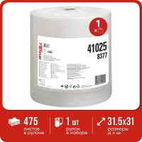 Протирочный материал Kimberly-Clark WypAll X80 большой рулон, 455 листов, белый 8377
