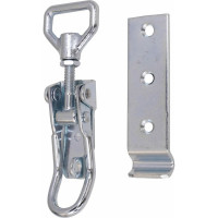 Замок для ящика VORMANN с регулирующим винтом, с выгнутой ответной частью 125/145х47 мм, оцинкованный 01205000/9030
