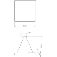 Светодиодный светильник ЭРА Geometria Quadro SPO-164-W-40K-110 110Вт 4000К 17300Лм белый Б0050588