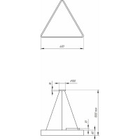 Светодиодный светильник ЭРА Geometria Delta SPO-151-W-40K-030 30Вт 4000К 2900Лм белый Б0050574