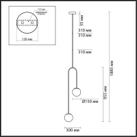 Потолочный светильник ODEON LIGHT E14 2*40W AMBI 4340_2