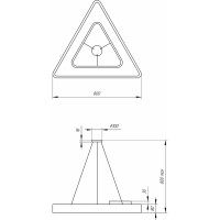 Светодиодный светильник ЭРА Geometria Delta SPO-154-W-40K-042 42Вт 4000К 2300Лм белый Б0050580