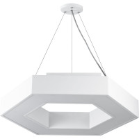 Светодиодный светильник ЭРА Geometria Hexagon SPO-123-W-40K-045 45Вт 4000К 2500Лм белый Б0050554
