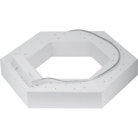 Светодиодный светильник ЭРА Geometria Hexagon SPO-123-W-40K-045 45Вт 4000К 2500Лм белый Б0050554