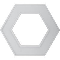 Светодиодный светильник ЭРА Geometria Hexagon SPO-123-W-40K-045 45Вт 4000К 2500Лм белый Б0050554