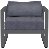 Уличное кресло GreenWeen CAPRI серое GW-AL-CAPRI-CH-800G