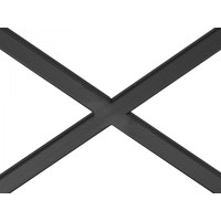 Стеллаж GreenWeen KARIN черный/стекло, 550x300x1750 GW-KARIN-G-B