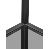 Стеллаж GreenWeen KARIN-800 черный, стекло 1750x800x300 GW-KARIN-800-G-B