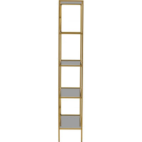 Стеллаж GreenWeen KARIN-800 золотой, стекло 1750x800x300 GW-KARIN-800-G-G