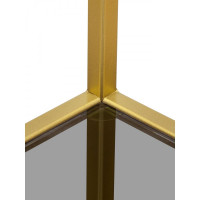 Стеллаж GreenWeen KARIN-800 золотой, стекло 1750x800x300 GW-KARIN-800-G-G