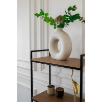 Стеллаж GreenWeen ALTO черный, ЛДСП Робиния, 550x300x1450 GW-ALTO-550B-LD-R