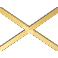 Стеллаж GreenWeen KARIN золотой/стекло, 550x300x1750 GW-KARIN-G-G