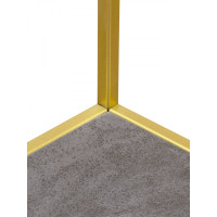 Стеллаж GreenWeen KARIN золотой/керамика антрацит, 550x300x1750 GW-KARIN-G-KA