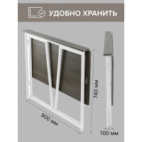 Складной стол GreenWeen SKANDI белый/дуб графит GW-SK-W-G