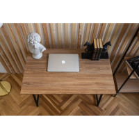 Складной стол GreenWeen SKANDI черный/дуб канзас GW-SK-B-K