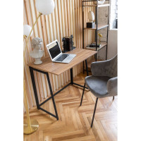 Складной стол GreenWeen SKANDI черный/дуб канзас GW-SK-B-K