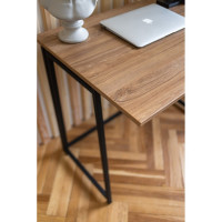 Складной стол GreenWeen SKANDI черный/дуб канзас GW-SK-B-K