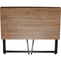 Складной стол GreenWeen SKANDI черный/дуб канзас GW-SK-B-K