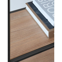 Стеллаж GreenWeen ARNETTA черный/Робиния 1920x900x300 GW-ANNET-B-LD-R